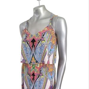 🪻BOGO🪻 Peach Love California Maxi Dress Size Medium Hippy Boho